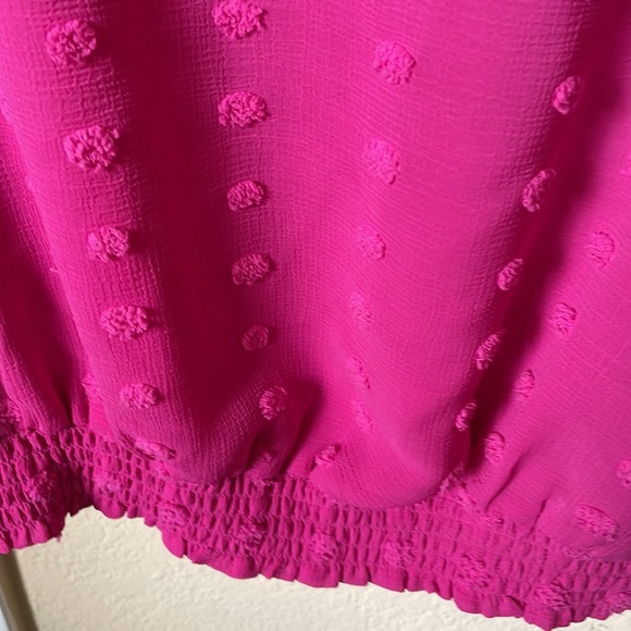 Pink Clipdot Blouse - Picture 3 of 6
